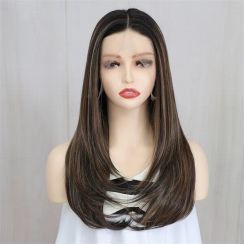 2Pcs Natural Wave Medium Synthetic Lace Wig