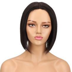 Short Straight Bob Lace Side Human Hair Wigs