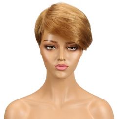Ladies Short Personalized Human Hair Wig