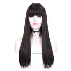 Front Lace Long Straight Wigs