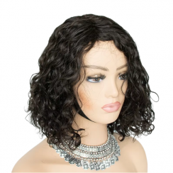 Natural Color Machine Made Short Cut Wig