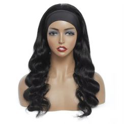 Body Wave Virgin Woman Hair Headband Wig