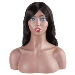 Stylish 18 Inch Body Wave Wig With Bangs